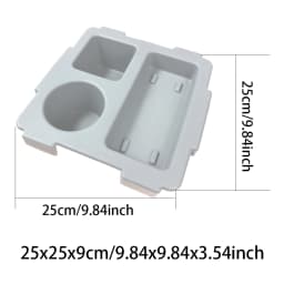 EVA Bag Top Storage Tray Outdoor Camping Cup Organizer Holder Rack Travel Phone Storage Lid Waterproof Beach Soft Cover Divider