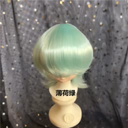 Doll's Wig for 1/3 1/4 1/6 1/8 Male Female Bjd Doll Wolf Tail Type Short Hair Diy Girl Toys Dress Up Doll Accessories, No Doll