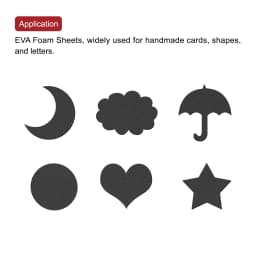 Uxcell 1pcs EVA Foam Sheets Thickness 1/2/4/5/6/8mm Craft Foam Paper Roll Black Foam Sheet DIY Projects Handmade Model Making