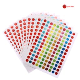 10 Pieces/bag Children's Cartoon Pattern Mini Kindergarten Reward Sticker Teacher Praise Label Reward Five-star Gold Sticker