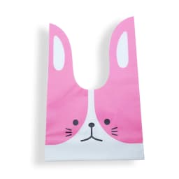 10/20pcs Cute Rabbit Ear Bags Plastic Cookie Candy Gift Bags For Easter Party Biscuits Snack Baking Packing Supplies Kids Gifts