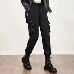 Black Work Pants for Women in Spring and Autumn 2024 New Ins Trendy and Versatile Slimming Elastic Ankle-Length Sports Pants