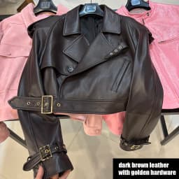 YOLOAgain Women's Real Leather Jacket Sheepskin Coat