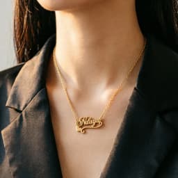Multi-style Heart Name Design Personalized Pendant Necklace Woman Stainless Steel Silver Gold Name Customized Necklace Jewelry