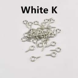 100-200Pcs/lot 4-6mm Screw Eye Pins Bails Charms Pendant Thread Eye Hooks Clasps For Jewelry Making Supplies