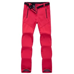 Women's Winter Thick Fleece Warm Pants Outdoor Softshell Sport Long Trousers Hiking Trekking Ski Waterproof Pants Plus Size 3XL