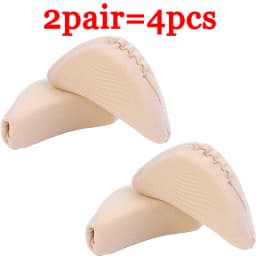 4pcs=2pairs Women's Sponge Forefoot Insert Pads Pain Relief High Heel Forefoot Toe Plug Filler Insoles Reduce Shoe Size Cushion