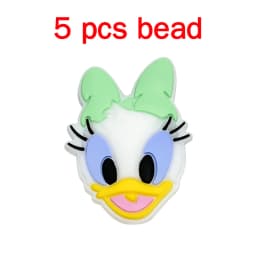 5pcs Silicone Cartoon Beads Pacifier Chain Baby DIY Care Nipple Chain Fittings