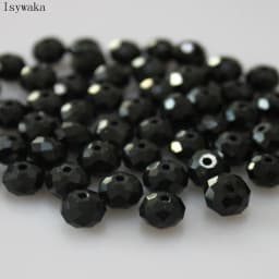 Isywaka Solid Army Green Colors 4*6mm 50pcs Rondelle Austria Faceted Crystal Glass Beads Loose Spacer Round Beads Jewelry Making