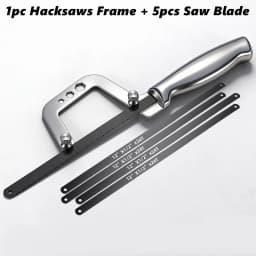 Mini Hacksaw Stainless Steel Frame Small Hacksaw Household DIY Small Handheld Saw Hand Saw for Wood / Plastic / Metal Cutting