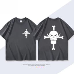 2026 New ONE PIECE Animation Derivatives White Beard Edward·Newgate Print T-shirt Short Sleeve T-shirt Men's and Women's T-shirt