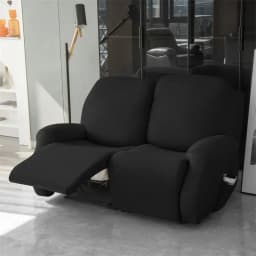 1/2/3 Seater Soft Recliner Sofa Cover Solid Color Simple Single Sofa Slipcover Relax Couch Armchair Protector Case Removable