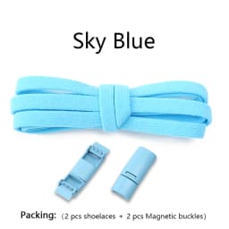 Magnetic Lock Shoelaces Elastic No Tie Shoe Laces Sneakers Shoelace For Kids and Adult One Size Fits All Shoes Shoestrings 1Pair