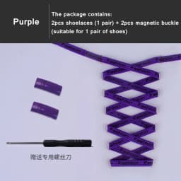 Magnetic Shoelaces Without ties Elastic No tie Shoe laces for Sneakers Lazy Shoelace Magnetic Lock One Size Fits All Kids Adult