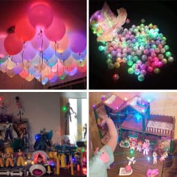 50pcs Round Balloon Lights LED Flash Colorful Luminous Lamps Mini Tumbler Ball Light For Christmas Wedding Party Decoration