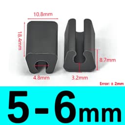 Transparent/Black/White U Shaped Non-slip Chair Leg Pad PP Plastic Non-slip Furniture Feet Floor Protectors Anti-front Tilt