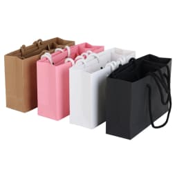 10pcs High Quality Kraft Paper Bags with Handles Reusable Jewelry & Clothing Packaging for Wedding Birthday Party Gifts