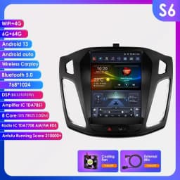 9.7"Android 13 Car radio DSP Carplay for Ford Focus 3 MK 3 2011-2017 2018 2019 Multimedia Video player 4G Screen 7862 Head Unit