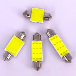 Discount 100Pcs C10W C5W LED COB Festoon 31mm 36mm 39mm 41/42mm 12/24V Bulbs For Cars License Plate Interior Reading Light 12SMD