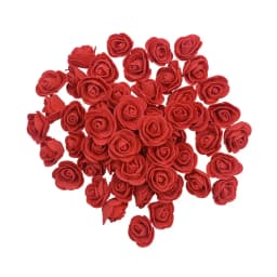 200/100pcs 3cm Foam Teedy Bear Rose Artificial Fake Flower Heads For Home Decor Wedding Birthday Christmas Party DIY Wreath Gift