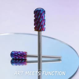 Right Hand 6.6 Large Round Top Blue Blade Carbide Strongest Barrel Nail Drill Bit and Best remover for Powder