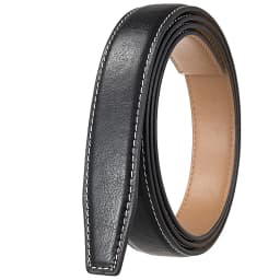 Plus Size 2.4cm New Luxury Brand Belts for Men High Quality Male Strap Genuine Leather Waistband Ceinture Homme,No Buckle