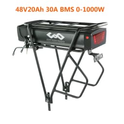48V 30AH 21700 Rear Rack 52V 30AH Ebike Battery 48V 20Ah Electric Bycicle Batteria Pack for 2000W 1500W 1000W 750W 500W 350W