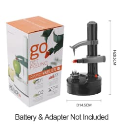1pc Electric Apple Peeler Cutter Slicer Fruit Potato Peeler Automatic Battery Operated Machine Easy-to-use Kitchen Tool Utensil