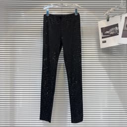 Dark Sexy Trendy Slim Fit Rhinestone Base Layer Pants for Women Autumn 2026 New Arrival Fashion plus Size Bottoms
