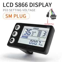 Ebike SineWave Three Mode Controller 24V-52V 17A 26A 30A 40A 45A TFT Display Throttle Hall Unlimited Motor 350W-2000W Moto