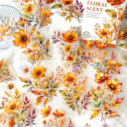 20 sheets Aesthetic Colorful Flower Sticker Pack Fresh Plant Hand School Account DIY Material Decorative Stationery Stickers