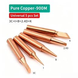 Original Soldering Iron Tip Pure Copper 900M Soldering Iron Head Set Inside Hot Bare Copper Electric Soldering Iron Welding Tool