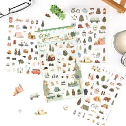 4/24 Sheets Cute Magazine Scrapbooking Stickers Pack DIY Junk Journal Material Decoration Album Diary Stationery supplies