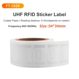 1000pcs UHF RFID Label 73x20mm Passive Sticker Paper Label Tag 860Mhz 960Mhz Long Range Label for Warehouse Manage UHF RFID