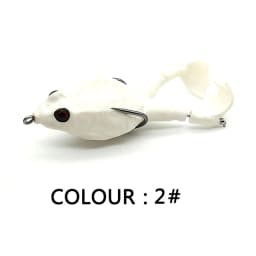 Goture Frog Type Topwater Lure Silicone Thunder Fishing Lure 8/9/10 CM Double Propeller Soft Bait Artificial Wobbler For Fishing