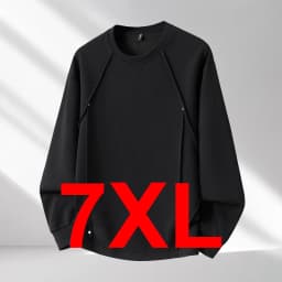Spring Autumn Sweatshirts Men 10XL Plus Size Sweatshirt Fashion Casual Solid Color Sweatshirt Pullover Male
