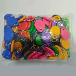 100pcs RFID Tag 125KHz RFID Card Proximity Keyfobs Key Fob Access Control Smart Card 10 Colors TK4100 Keyfob Only Readable