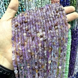 6-8mm Irregular Natural Amethyst Garnet Kunzite Labradorite Rose Quartz Chip Stone Beads For Jewelry Making Bracelets Necklace