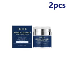 EELHOE Retinol Collagen Cream Wrinkle Remover Reduce Fine Lines Tighten Skin Firming Hyaluronic Acid Lifting Facial Moisturizer