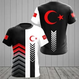3D Print Turkey Flag Sport Quickdry Breathable Men Women TShirt Outdoor Football Jersey Team Loose Parent-child Short Sleeve Top