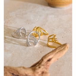 Yhpup 1PC Stainless Steel Ear Cuff Earrings for Women Personalized Glossy Metal Layered Minimalist Attractive Ear Bone Jewelry