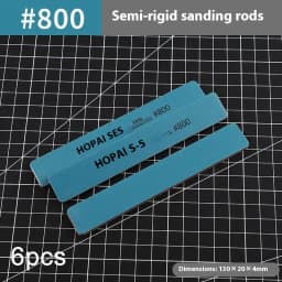 Hot Sale New 6Pcs MS-E400-1500 Semi-rigid Sanding Sticks Plastic Model Polishing Rod For DIY Assembling Model Build Tools