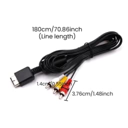 1.8 M 3RCA TV Adapter Cable AV Cable Audio Video Cable for Sony Playstation 2 3 PS2 PS3 Multimedia of Audio Line