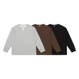 PFNW Versatile Solid Color Casual Base Shirt Men's V Neck Textured Long Sleeve T Shirt 2026 Autumn New Tide 28L3528