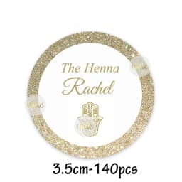 Custom Henna Water Bottle Labels Stickers Self Adhesive Candy Wrap Bridal Shower Decor Personalized Text