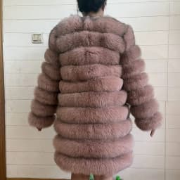 NEW 4in1 Real Fox Fur Long Coat Winter Coat for Women Jackets Vest Winter Outerwear Women Fox Fur Coat High Quality Fur Clothes