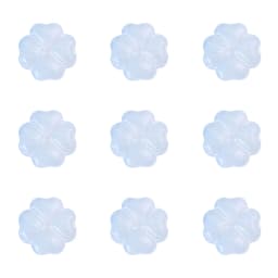 About20Pcs Glass Four Leaf Flower Beads Scattered Beads Handmade DIY Making Couple Bracelets, Necklaces, Earrings, Jewelry Acces