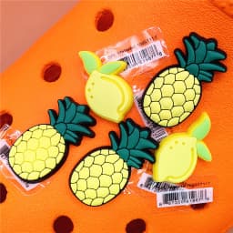 Original Various Fruit Designer Shoe Charms 5pcs/lot Clog Buckle Accessories Luxury Upper Jewelry Decorations Gift Preferred
