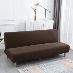 Jacquard Sofa Bed Cover 1/2/3 Seater Elastic Armless Folding Sofa Slipcovers for Living Room Stretch Couch Covers Protector