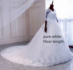 New Spring Lace Appliques Wedding Dress Long Sleeve Vestidos De Novia 2026 V-Neck Bride Wedding Gown Customized Plus Size